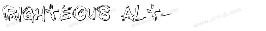 Righteous Alt字体转换